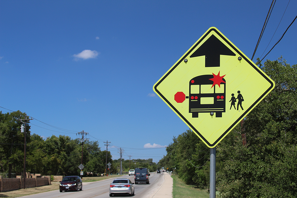 School bus sign