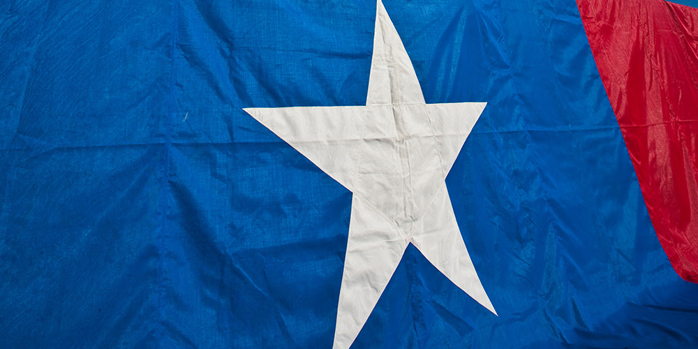 Star on Texas state flag