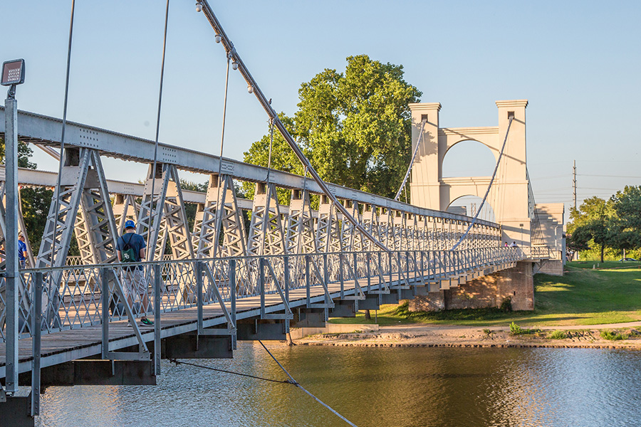 Puente colgante en Waco
