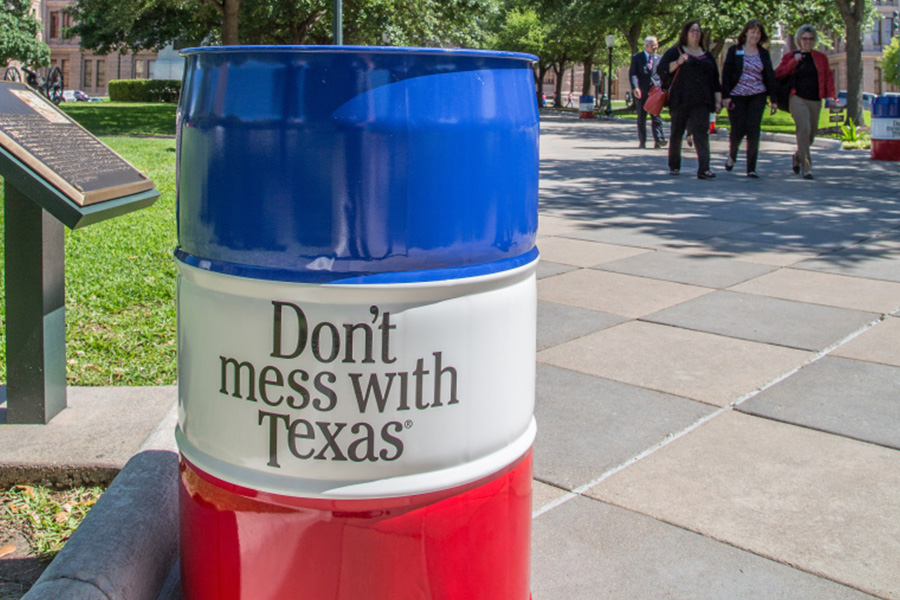 Don't Mess with Texas barrell