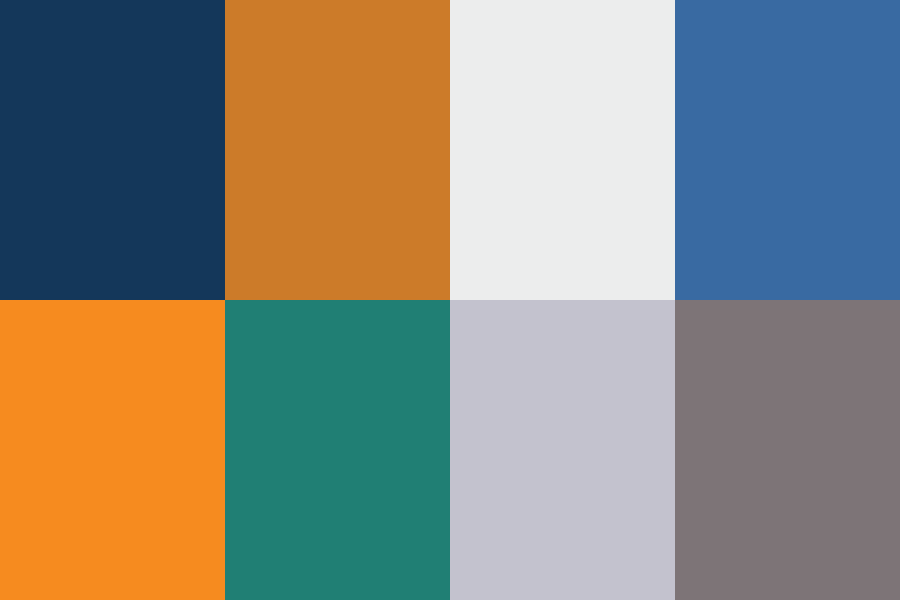 TxDOT colores de marca muestras de colores