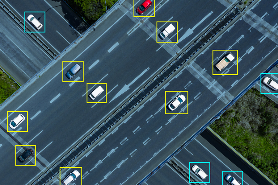 Concepto de monitoreo de tráfico